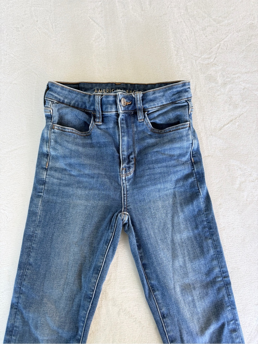 American Eagle Outfitters Women's Light Blue Skinny Jeans